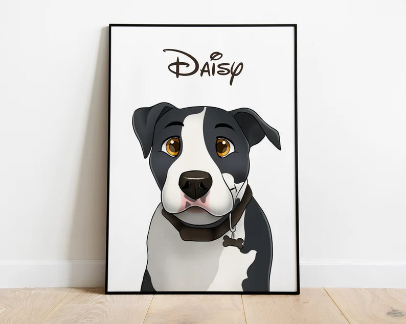 Cartoon Style Pet Portrait
