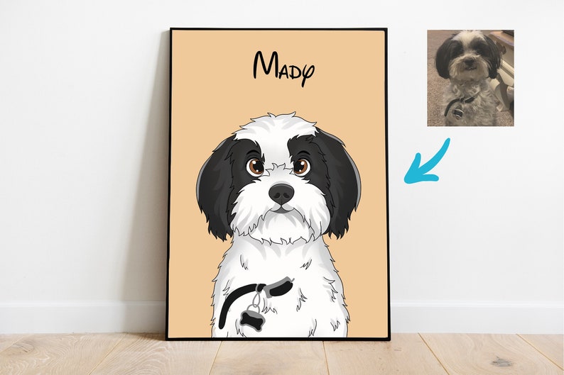 Cartoon Style Pet Portrait